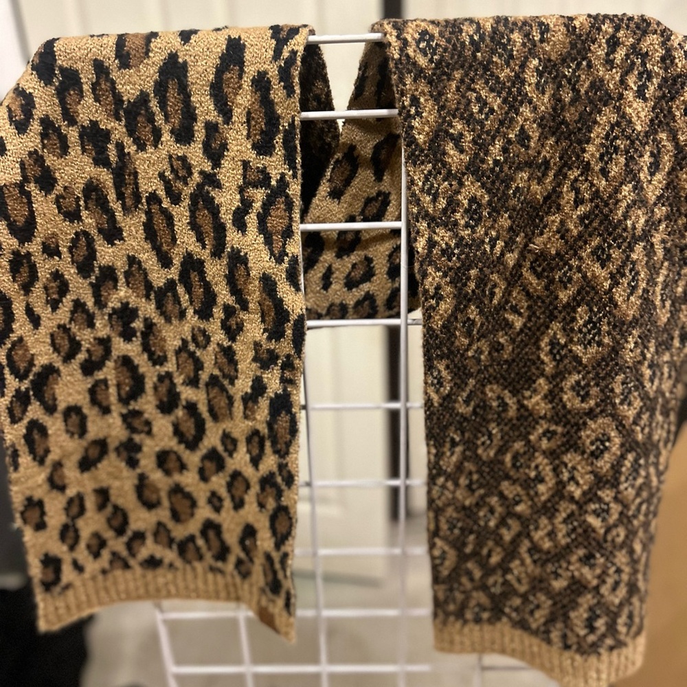 CC Boutique Leopard Print Scarf - Brown and Black